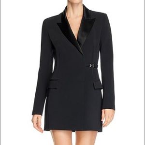 Tuxedo mini dress, black, size 6 (runs small)